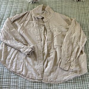 Abercrombie & Fitch Tan Button Down Shirt Casual Top